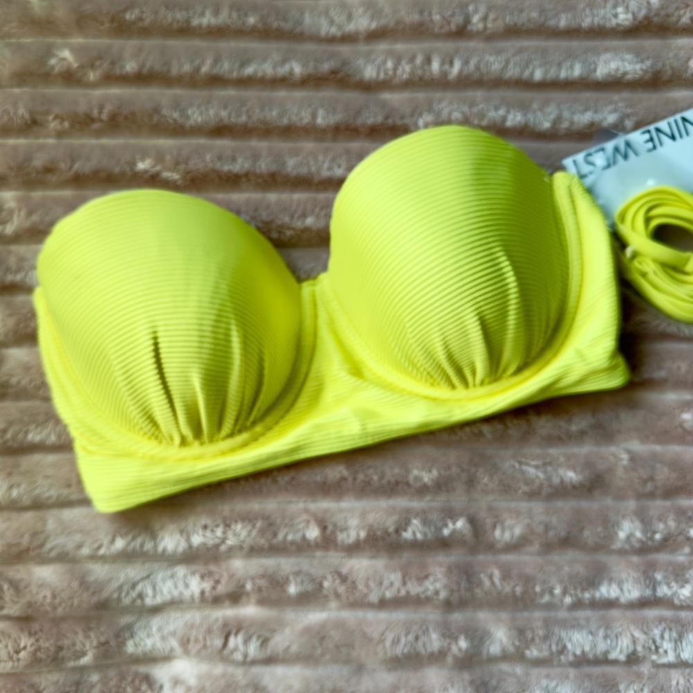 Nine West Bright Yellow Bandeau